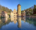 The Mespelbrunn water Castle in Mespelbrunn, Germany