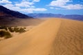 Mesquite Dunes desert in Death Valley wind sand storm