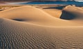 The Mesquite Flat Sand Dunes With the Cottonwood and Armagosa Mountain Ranges