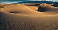 The Mesquite Flat Sand Dunes With the Kit Fox Hills and the Armagosa Mountain