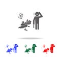 mess at home icon. Elements of psychological disorder in multi colored icons. Premium quality graphic design icon. Simple icon for Royalty Free Stock Photo