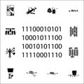 A mess of numbers icon. chaos icons universal set for web and mobile Royalty Free Stock Photo