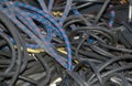 Mess of tangled wires Royalty Free Stock Photo