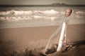 Message in a Bottle Royalty Free Stock Photo
