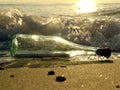 Message in a bottle - 5 Royalty Free Stock Photo