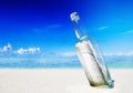 Message Bottle Beach Letter Message Concept Royalty Free Stock Photo
