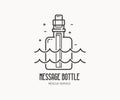 Message Bottle Logo