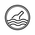 Message bottle logo Royalty Free Stock Photo