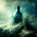 message in a bottle Royalty Free Stock Photo