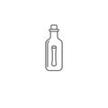 Message in the bottle vector icon symbol isolated on white background Royalty Free Stock Photo