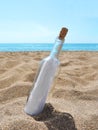 Message in a bottle Royalty Free Stock Photo