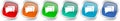 Message, bubble, dialog vector icon set, modern design, silver metallic glossy colorful web buttons collection Royalty Free Stock Photo