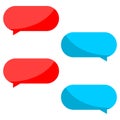 Message Bubbles Icon, Chat Icon, Simple Dialogue icon