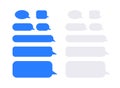 Different Shape Message Bubbles