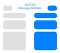 Message bubbles vector icons for chat. Vector message bubbles design messenger chat