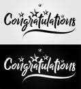 Congratulations - Grunge Brush Greeting Card