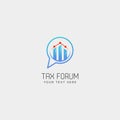 message, chat, forum accounting financial logo template