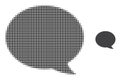 Message Cloud Halftone Dotted Icon Royalty Free Stock Photo