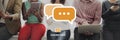 Message Communication Speech Bubble Concept Royalty Free Stock Photo