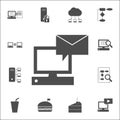 message on the computer icon. web icons universal set for web and mobile Royalty Free Stock Photo