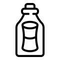 Message container bottle icon outline vector. Signal stopper Royalty Free Stock Photo