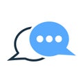 Message, conversation, chat icon. Editable vector graphics. Royalty Free Stock Photo