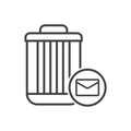 Message Delete Icon Royalty Free Stock Photo