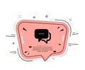 Message icon. Chat comment sign. Speech bubble. Vector