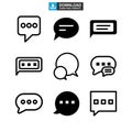 Message icon or logo isolated sign symbol vector illustration Royalty Free Stock Photo