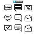 Message icon or logo isolated sign symbol vector illustration Royalty Free Stock Photo