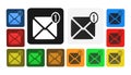Message icon, sign,illustration Royalty Free Stock Photo