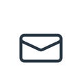 message icon vector from ecommerce user interface concept. Thin line illustration of message editable stroke. message linear sign