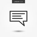 Message icon vector illustration Royalty Free Stock Photo