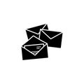 Message letters icon. Simple connection sign icons for ui and ux, website or mobile application Royalty Free Stock Photo