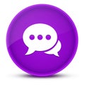 Message luxurious glossy purple round button abstract Royalty Free Stock Photo