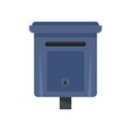 Message mailbox icon flat isolated vector Royalty Free Stock Photo