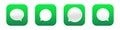Message mobile app 3d modern icon. Chat messenger phone application icon