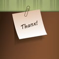 A Message Saying Thanx!