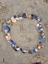 Message in seashells Hi, Gold Coast, Australia