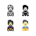 Message send and receive chat Activity Avatar Icon, Logo, and illustration