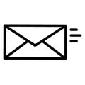 Message sending, mail Isolated Vector icon which can easily modify or edit