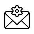 Message setting thin line vector icon Royalty Free Stock Photo