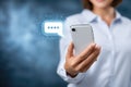 Message signal transmission device, digital symbol structure, cellular format composition, mobile protocol usage, short Royalty Free Stock Photo