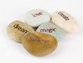 Message stones Royalty Free Stock Photo