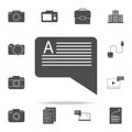 message with text icon. web icons universal set for web and mobile Royalty Free Stock Photo