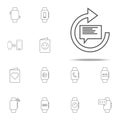 message update icon. web icons universal set for web and mobile Royalty Free Stock Photo