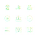 messages , email , document , speaker, sound , eps icons set vector