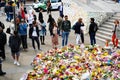 Messages and floral tributes to the victims of the London Bridge terrorist attacks.