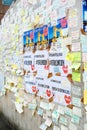 Messages and floral tributes to the victims of the London Bridge terrorist attacks.