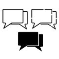 Messages icon vector. Messages vector icon.